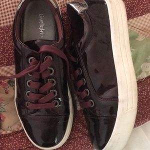 Maroon Platform Sneakers